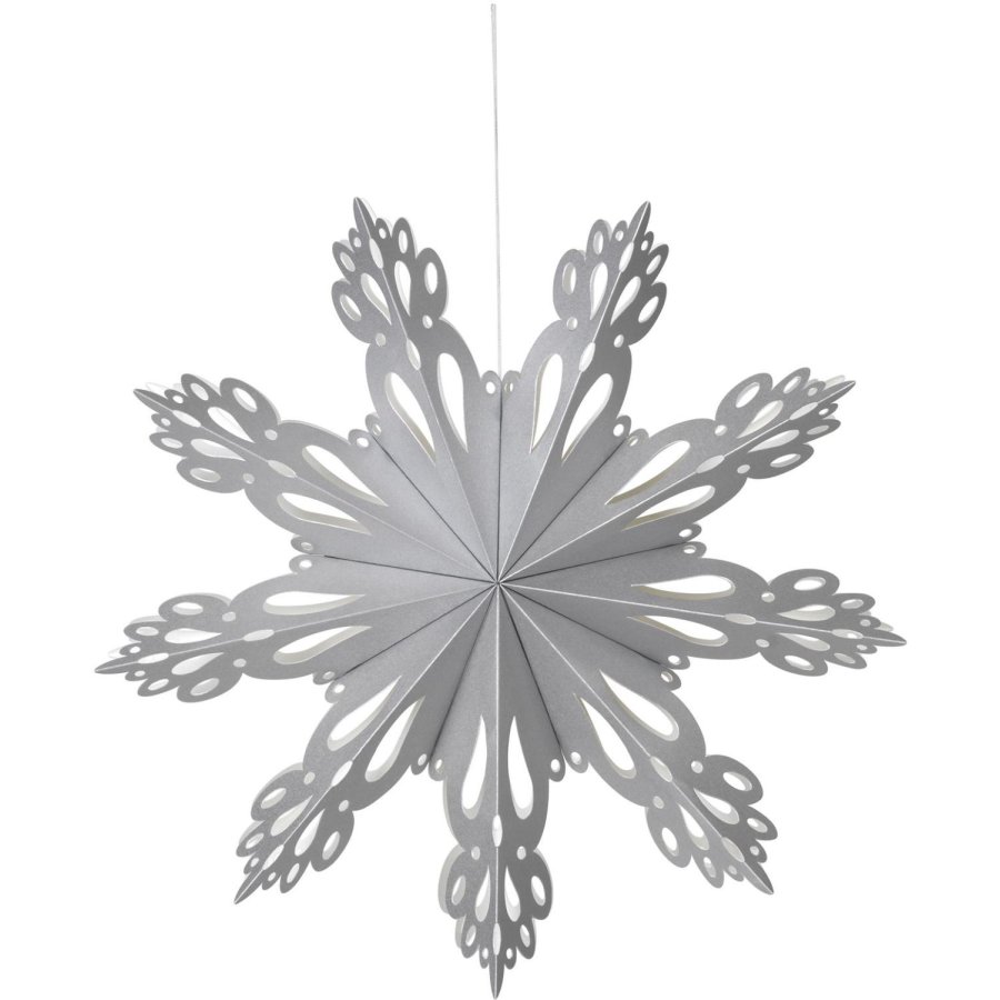 Broste Copenhagen Snowflake Ornament 30 cm, Slv