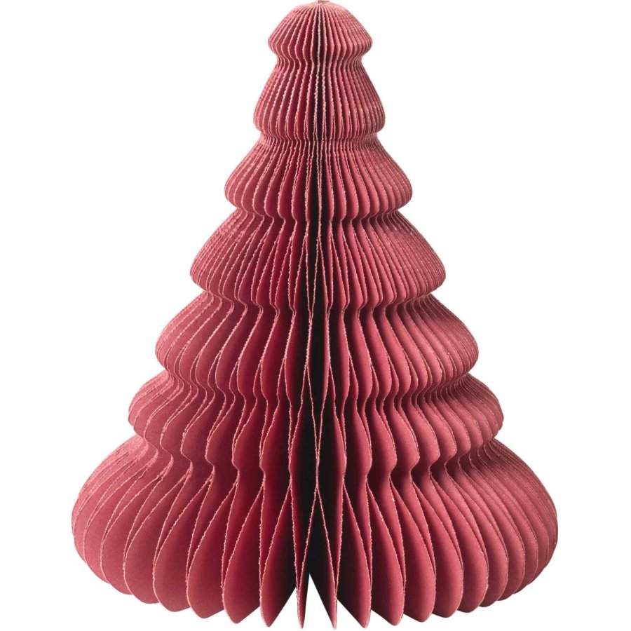 Broste Copenhagen Honeycomb Juletr H15 cm, Pompeian Red
