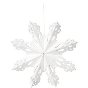 Broste Copenhagen Snowflake Ornament 15 cm, Wei