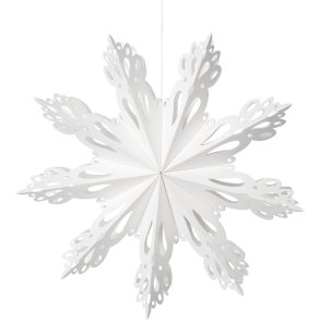 Broste Copenhagen Snowflake Ornament 30 cm, Wei