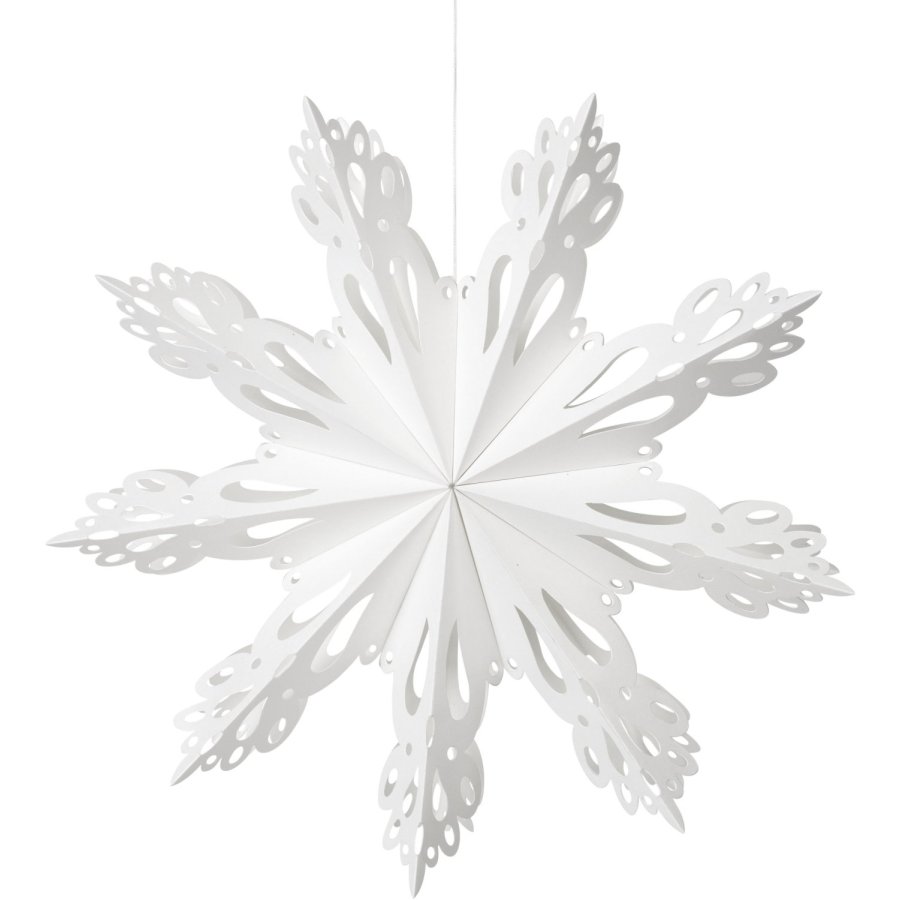 Broste Copenhagen Snowflake Ornament 30 cm, Wei