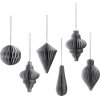 Broste Copenhagen Christmas Mix Ornament 6er Set, Silber