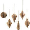 Broste Copenhagen Christmas Mix Ornament 6er Set, Natural Brown