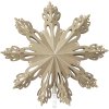 Broste Copenhagen Snowflake Baumspitze 30 cm, Natural Brown