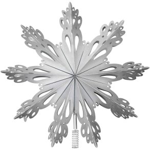 Broste Copenhagen Snowflake Baumspitze 30 cm, Silber