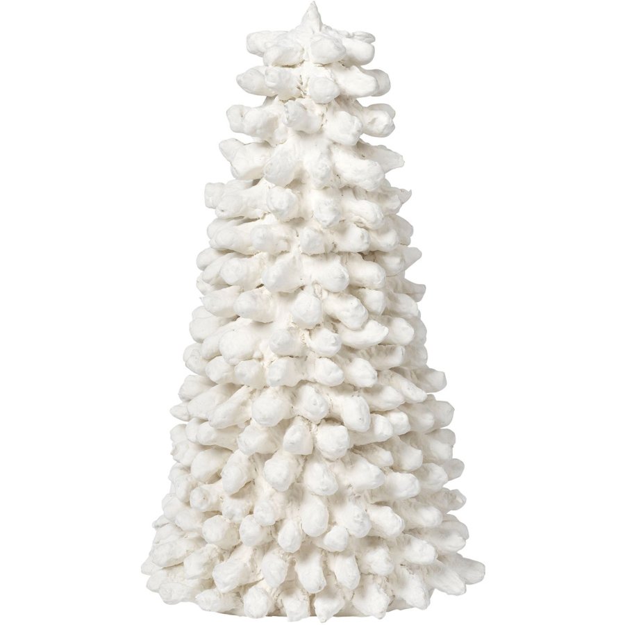 Broste Copenhagen Pulp Juletr H21 cm, Hvid