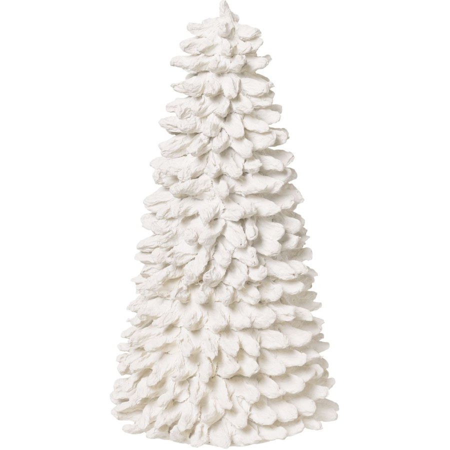 Broste Copenhagen Pulp Juletr H30 cm, Hvid