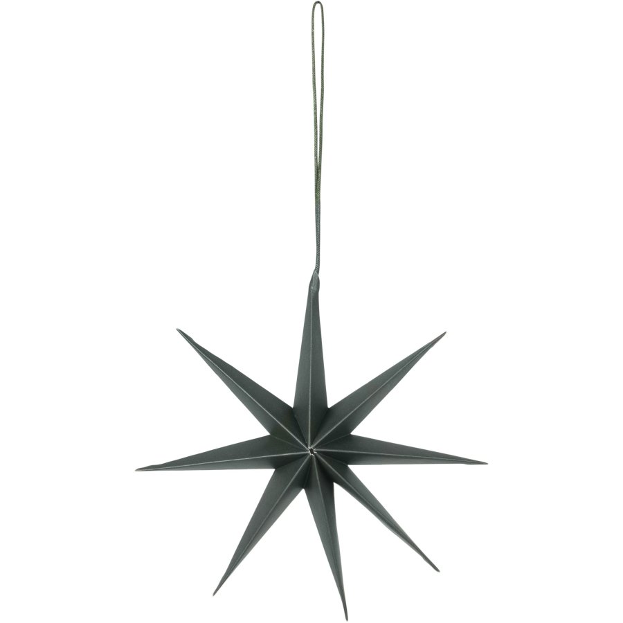 Broste Copenhagen Star Ornament 15 cm, Deep Forest