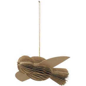 Broste Copenhagen Bird Ornament 10 cm, Indian Tan