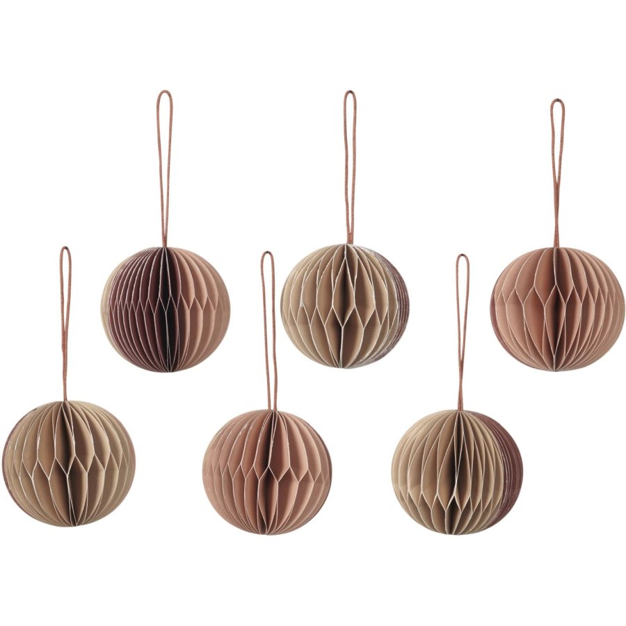 Broste Copenhagen Ball Ornament 6er Set 5 cm, Multi