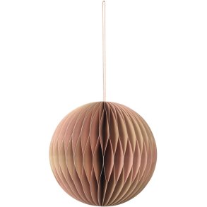 Broste Copenhagen Ball Ornament 13 cm, Indian Tan/Dusty Pink