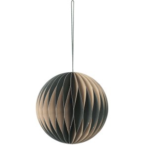 Broste Copenhagen Ball Ornament 9 cm, Indian Tan/Deep Forest