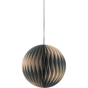 Broste Copenhagen Ball Ornament 13 cm, Indian Tan/Deep Forest