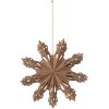 Broste Copenhagen Snowflake Ornament 15 cm, Indian Tan