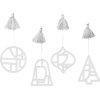 Broste Copenhagen Fili Ornament 4er Set 8 cm, Wei