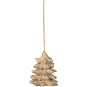 Broste Copenhagen Pulp Ornament 6 cm, Natural Brown