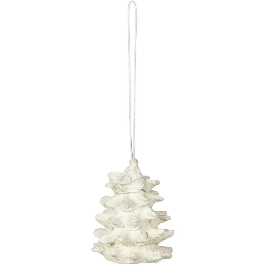 Broste Copenhagen Pulp Ornament 6 cm, Wei