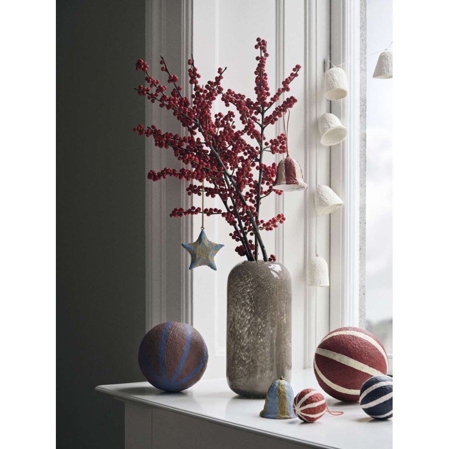 Broste Copenhagen Sphere Weihnachtskugel 6 cm, Intense Blue