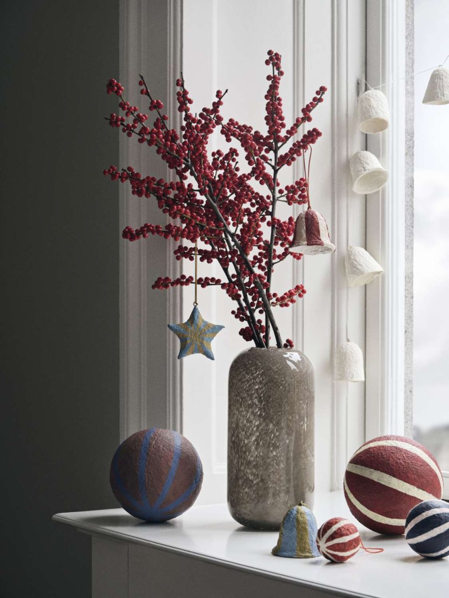 Broste Copenhagen Sphere Weihnachtskugel 6 cm, Intense Blue