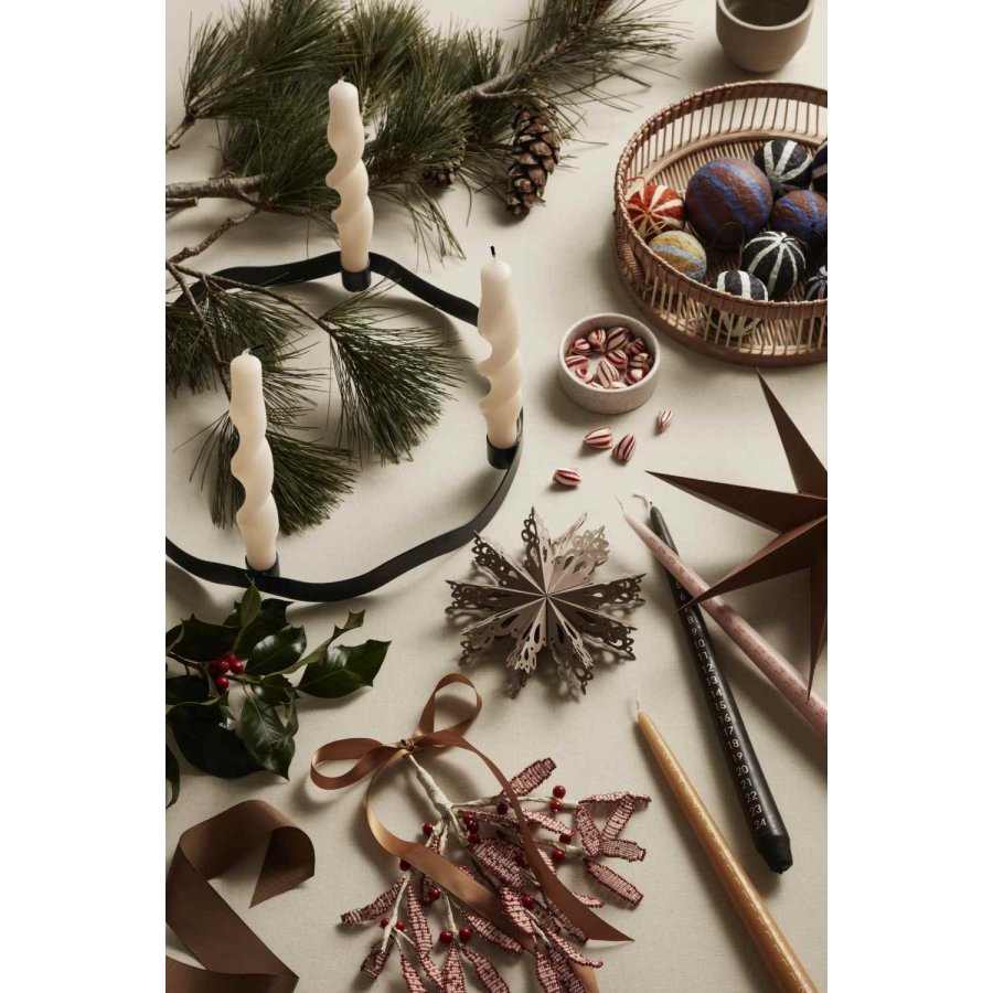 Broste Copenhagen Sphere Weihnachtskugel 6 cm, Caramel Brown