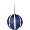 Broste Copenhagen Sphere Weihnachtskugel 12 cm, Intense Blue