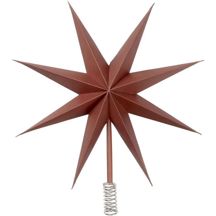 Broste Copenhagen Star Baumspitze 30 cm, Pompeian Red
