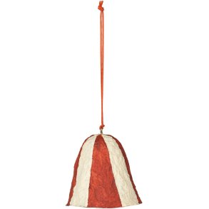 Broste Copenhagen Stripe Pulp Ornament 6 cm, Pumpkin Orange