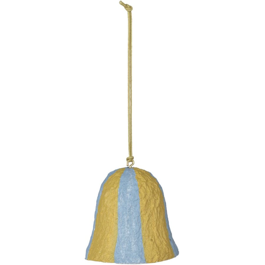 Broste Copenhagen Stripe Pulp Ornament 6 cm, Pigeon Blue