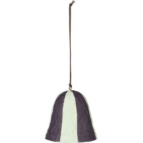 Broste Copenhagen Stripe Pulp Ornament 6 cm, Blackberry Purple