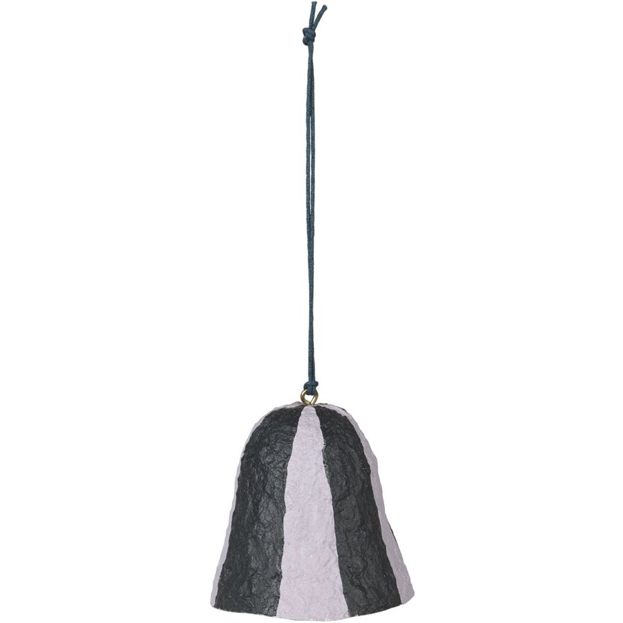 Broste Copenhagen Stripe Pulp Ornament 6 cm, Orchid Light Purple