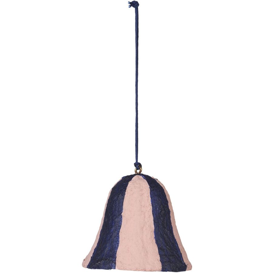 Broste Copenhagen Stripe Pulp Ornament 6 cm, Intense Blue
