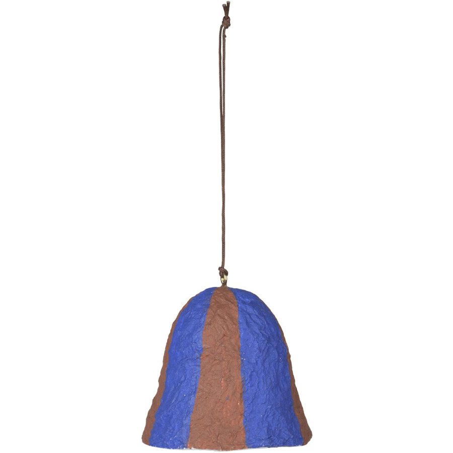 Broste Copenhagen Stripe Pulp Ornament 6 cm, Caramel Brown