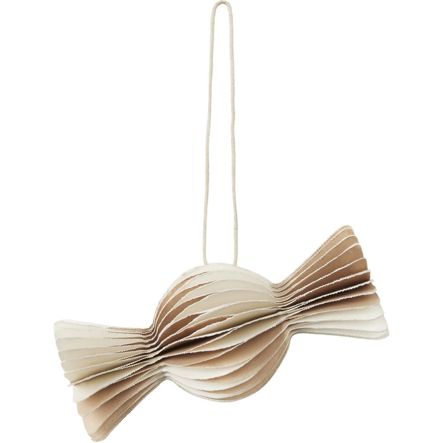 Broste Copenhagen Caramel Ornament 7,5 cm, Off White