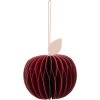 Broste Copenhagen Apple Ornament H6 cm, Pompeian Red