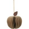 Broste Copenhagen Apple Ornament H6 cm, Natural Brown