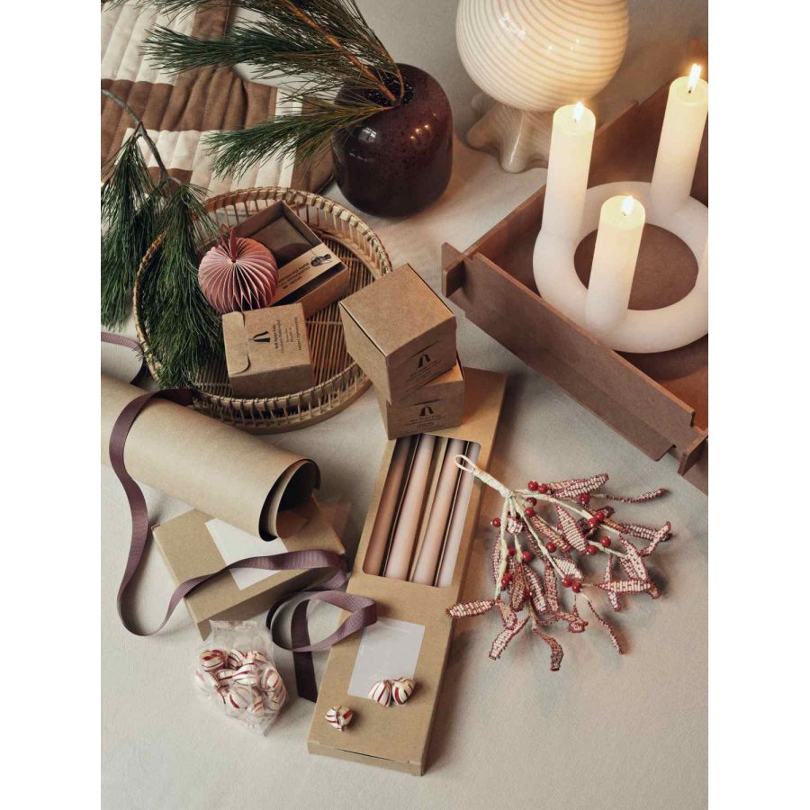 Broste Copenhagen Apple Ornament H6 cm, Dusty Pink