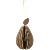 Broste Copenhagen Pear Ornament H8 cm, Natural Brown