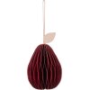 Broste Copenhagen Pear Ornament H8 cm, Pompeian Red