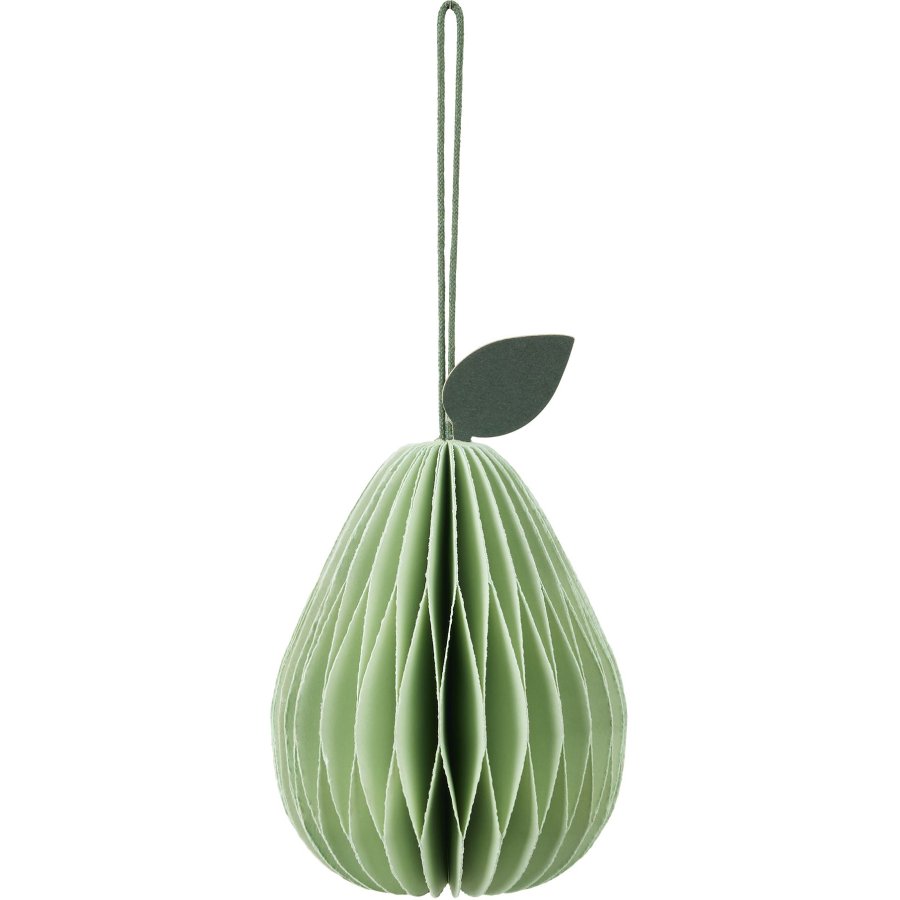 Broste Copenhagen Pear Ornament H8 cm, Light Green