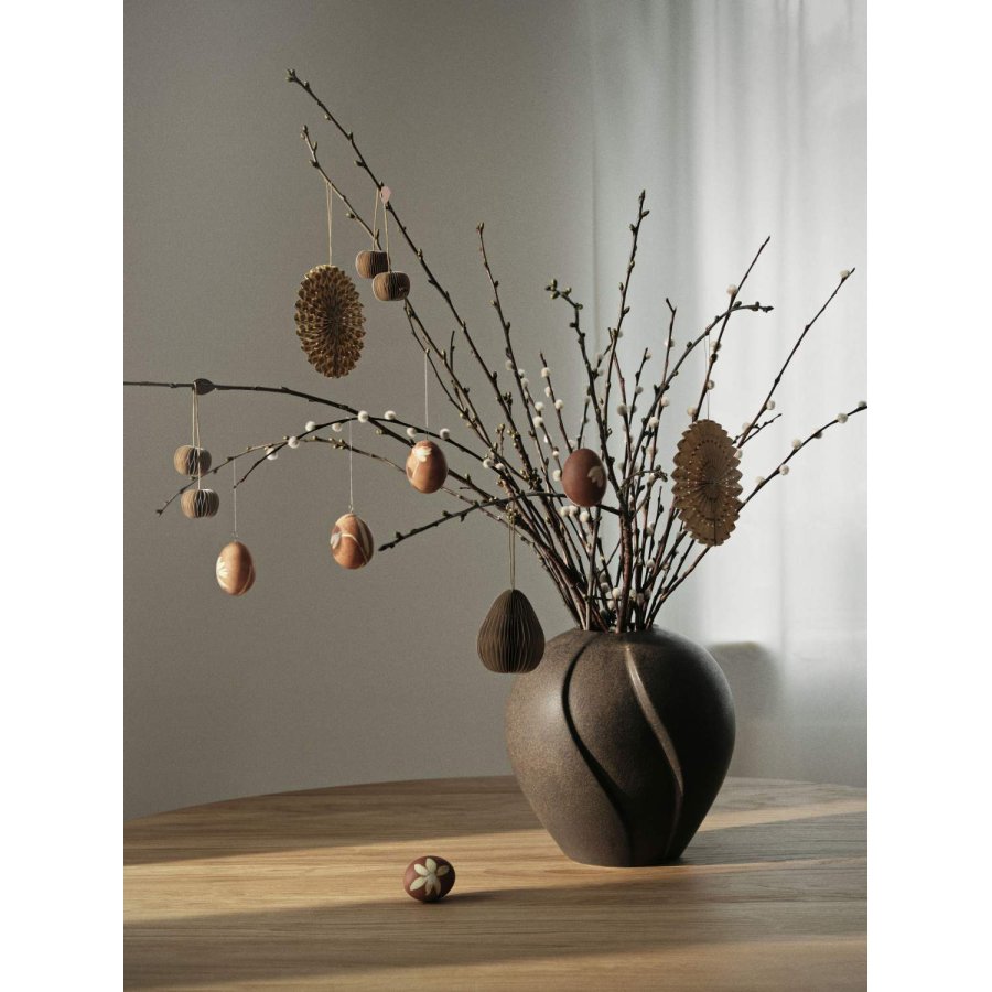 Broste Copenhagen Cherry Ornament 3er Set, Natural Brown