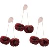 Broste Copenhagen Cherry Ornament 3er Set, Pompeian Red