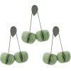 Broste Copenhagen Cherry Ornament 3er Set, Light Green