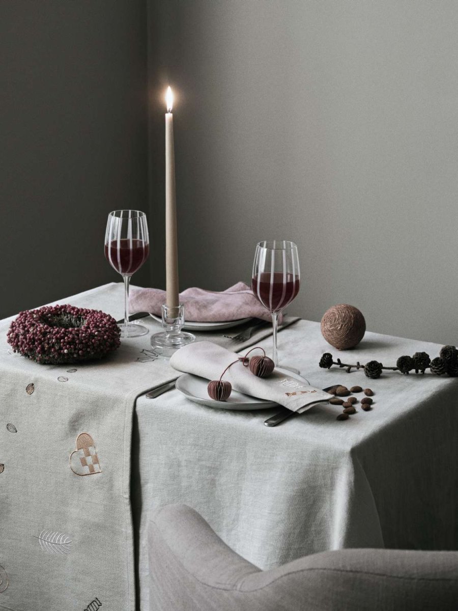 Broste Copenhagen Cherry Ornament 3er Set, Dusty Pink