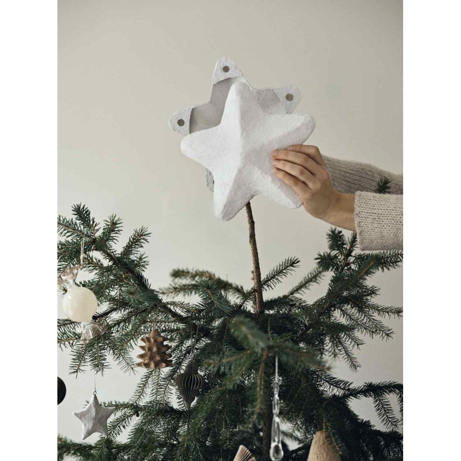 Broste Copenhagen Pulp Baumspitze 22 cm, Wei