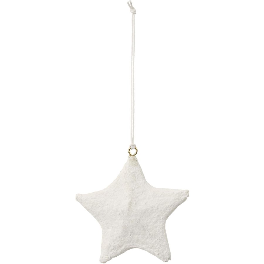 Broste Copenhagen Pulp Ornament 8,5 cm, Wei