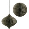 Broste Copenhagen Christmas Mix Ornament 2er Set 13 cm, Thyme