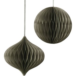 Broste Copenhagen Christmas Mix Ornament 2er Set 13 cm, Thyme