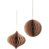 Broste Copenhagen Christmas Mix Ornament 2er Set 13 cm, Indian Tan