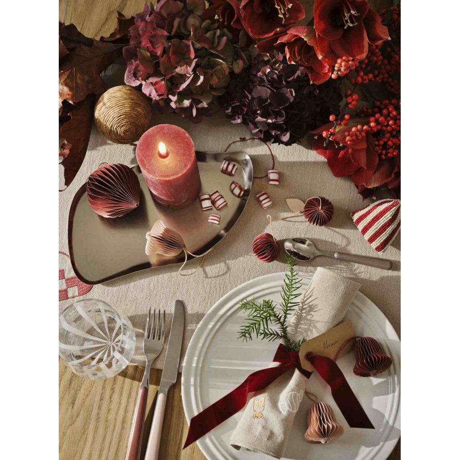Broste Copenhagen Chime Bell Ornament 6er Set 4,5 cm, Dusty Pink