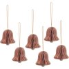 Broste Copenhagen Chime Bell Ornament 6er Set 4,5 cm, Dusty Pink